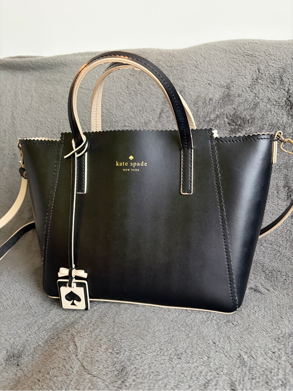 Kate Spade Black Handbag 100% Leather